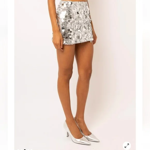 urban outfitters sequin Festival Mini skirt NWT medium - Picture 3 of 10